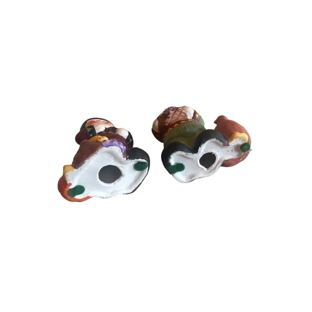 Ceramic‎ Figurines Multicolor Native American Thanksgiving Harvest Set